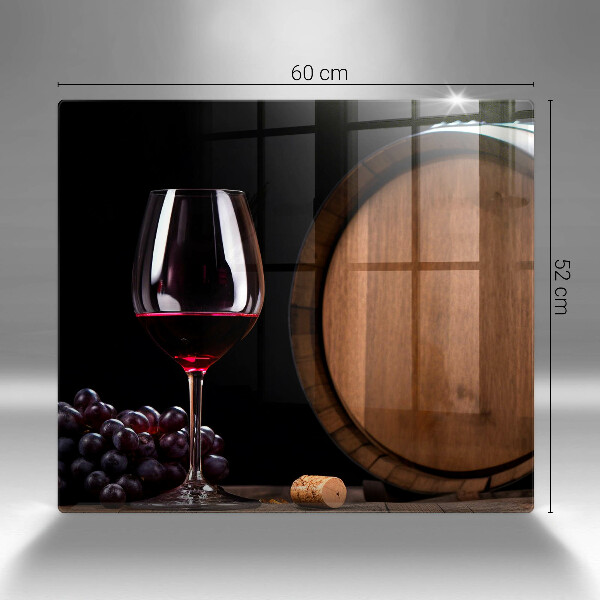 Chopping board A barrel of wine glass