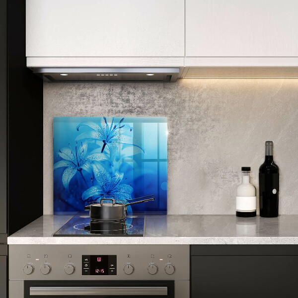 Chopping board Blue flowers