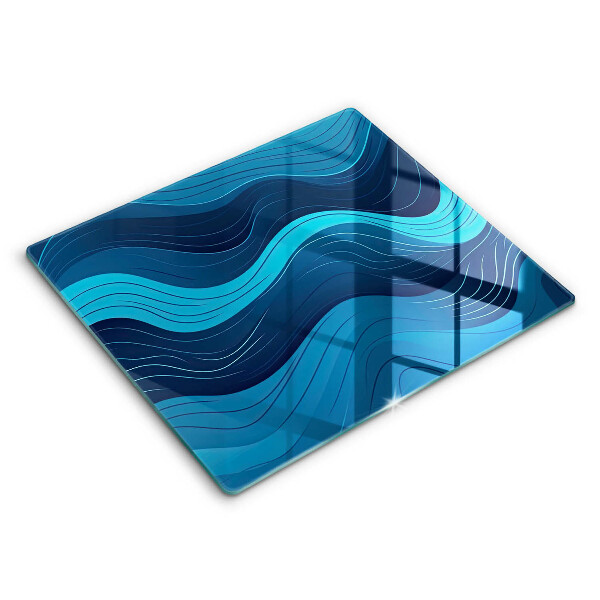 Chopping board Abstract waves