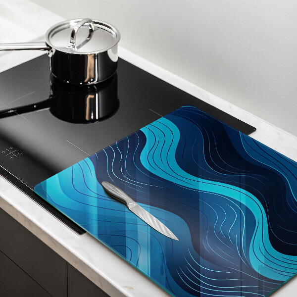 Chopping board Abstract waves