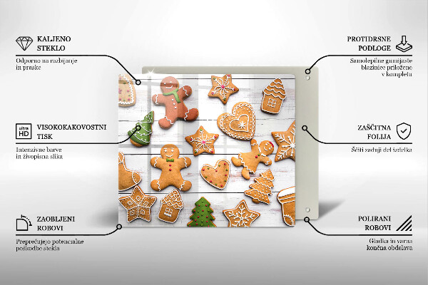 Chopping board Christmas gingerbread