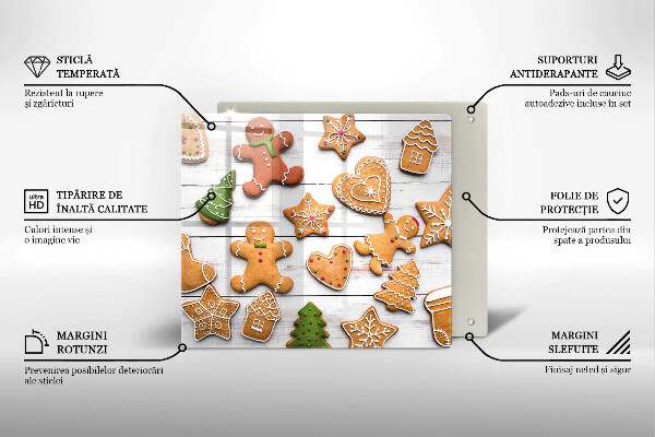 Chopping board Christmas gingerbread