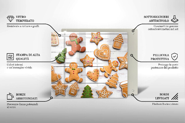 Chopping board Christmas gingerbread