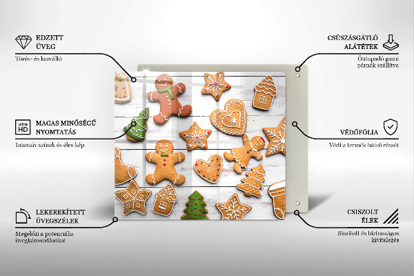 Chopping board Christmas gingerbread