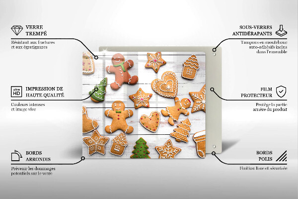 Chopping board Christmas gingerbread