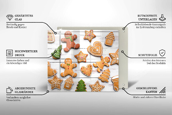Chopping board Christmas gingerbread