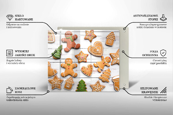 Chopping board Christmas gingerbread