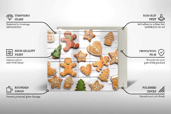Chopping board Christmas gingerbread