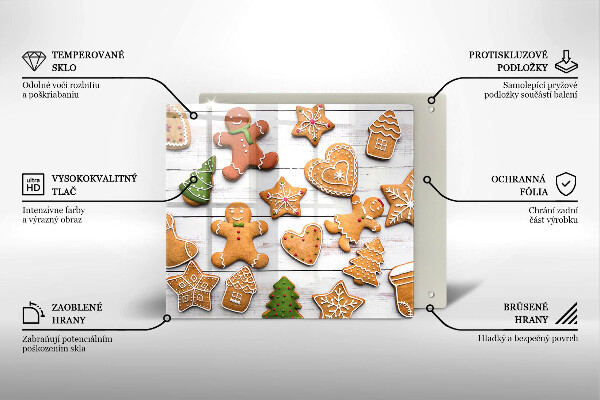 Chopping board Christmas gingerbread