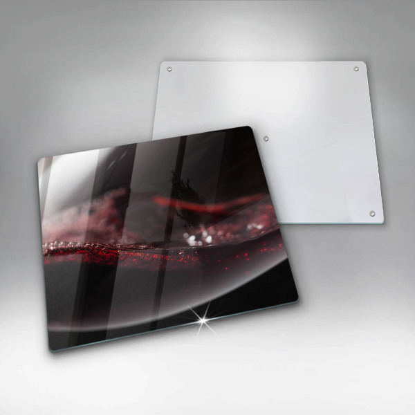 Chopping board Red wine glass