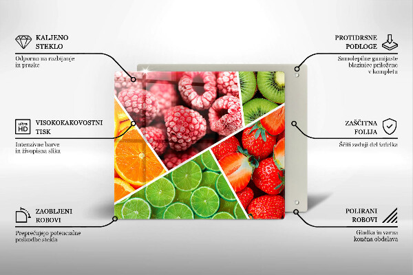 Chopping board Colorful fruit