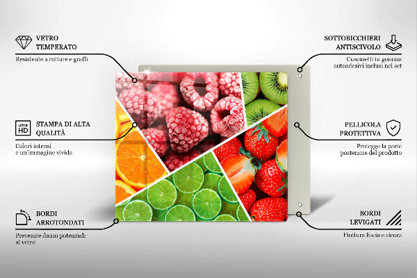 Chopping board Colorful fruit