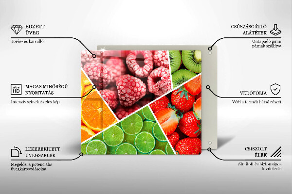 Chopping board Colorful fruit