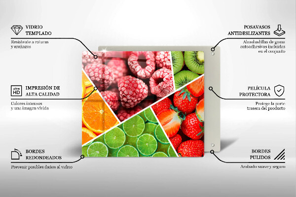 Chopping board Colorful fruit