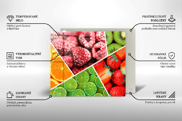 Chopping board Colorful fruit