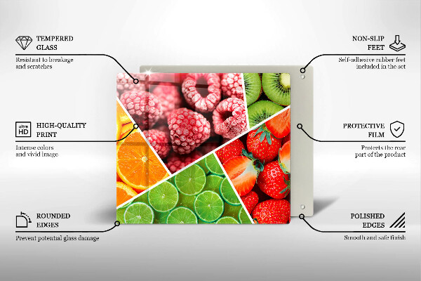 Chopping board Colorful fruit