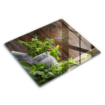 Chopping board Green herbs