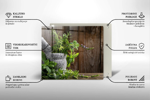 Chopping board Green herbs