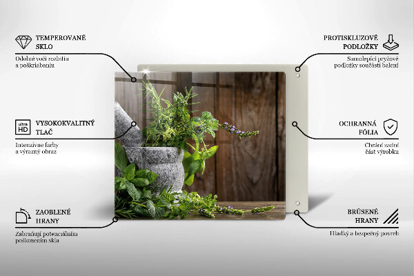 Chopping board Green herbs