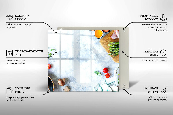 Chopping board Ingredients in the kitchen