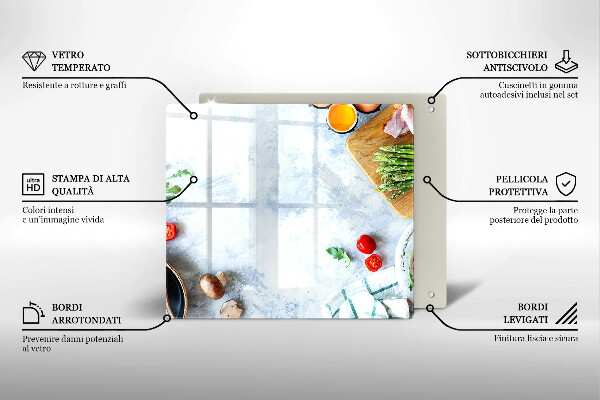 Chopping board Ingredients in the kitchen