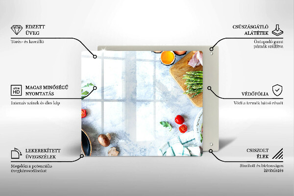 Chopping board Ingredients in the kitchen