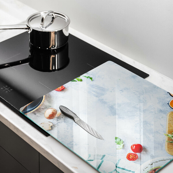 Chopping board Ingredients in the kitchen