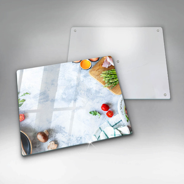 Chopping board Ingredients in the kitchen