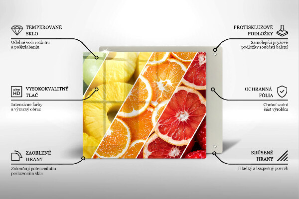 Kitchen worktop protector Colorful fruits