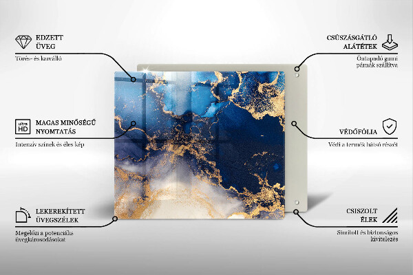 Kitchen worktop protector Marble abstraction