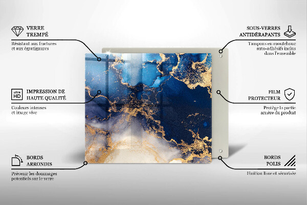 Kitchen worktop protector Marble abstraction