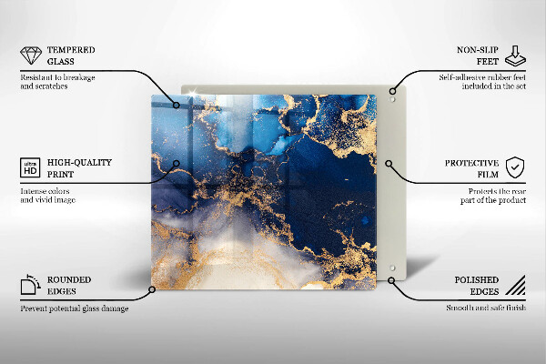 Kitchen worktop protector Marble abstraction