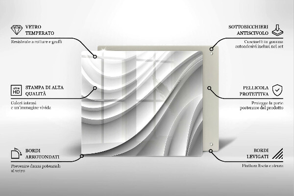 Kitchen worktop protector Geometric lines
