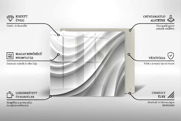 Kitchen worktop protector Geometric lines
