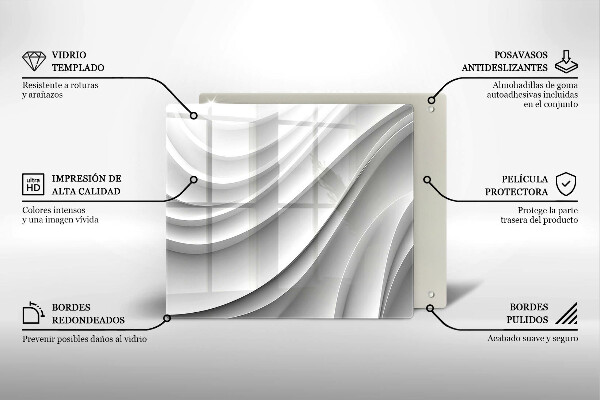 Kitchen worktop protector Geometric lines
