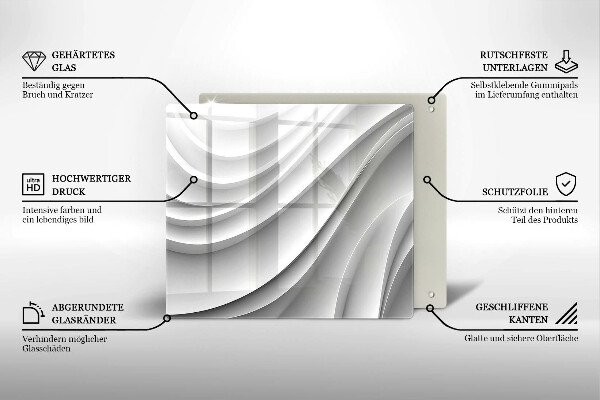 Kitchen worktop protector Geometric lines
