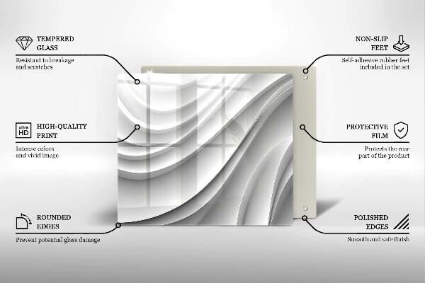 Kitchen worktop protector Geometric lines