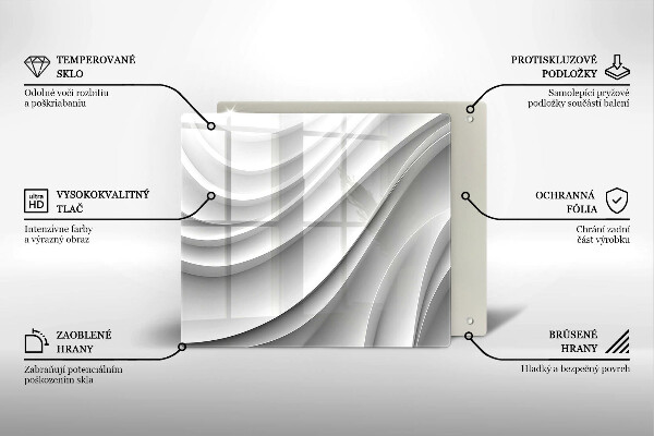 Kitchen worktop protector Geometric lines