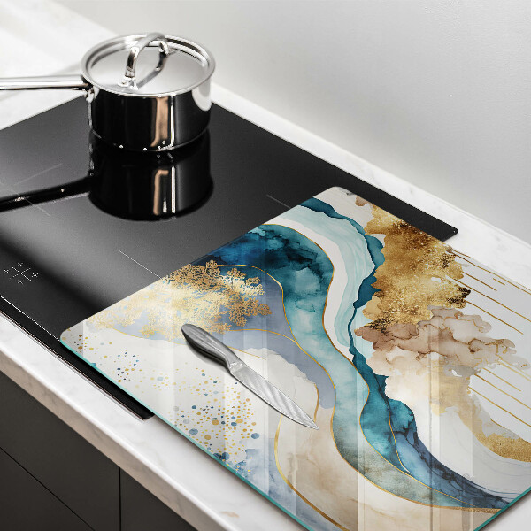 Kitchen worktop protector Colorful marble