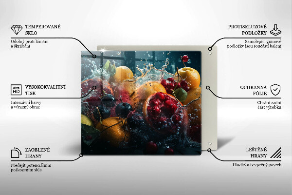 Kitchen worktop protector Fruits in water