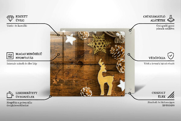 Kitchen worktop protector Christmas decorations