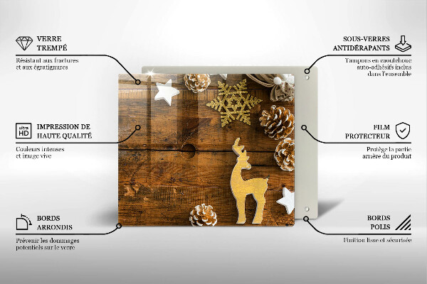 Kitchen worktop protector Christmas decorations