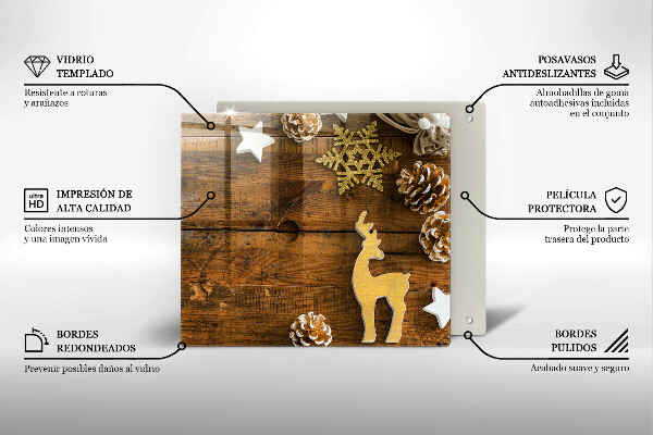 Kitchen worktop protector Christmas decorations