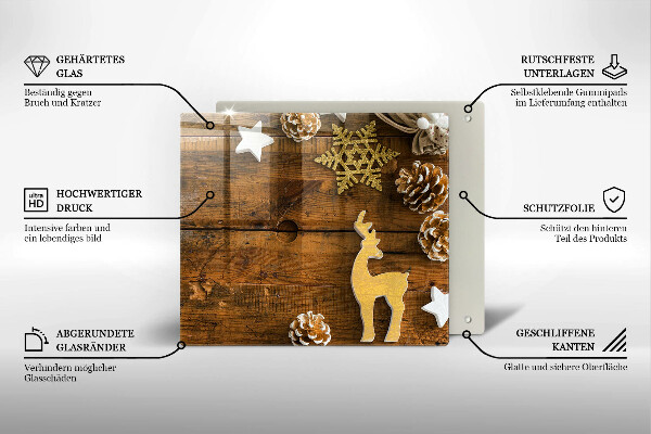 Kitchen worktop protector Christmas decorations