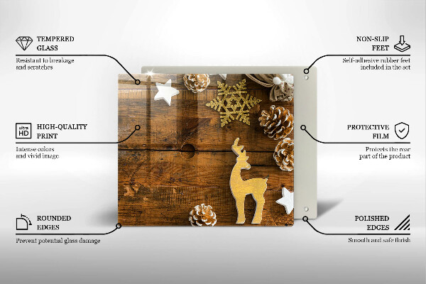 Kitchen worktop protector Christmas decorations