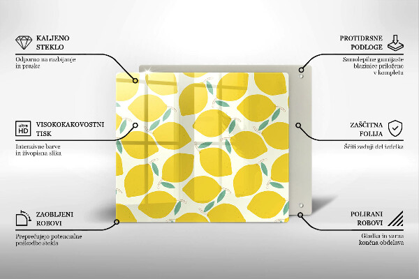 Kitchen worktop protector Illustratuion lemons