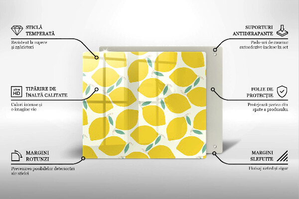 Kitchen worktop protector Illustratuion lemons