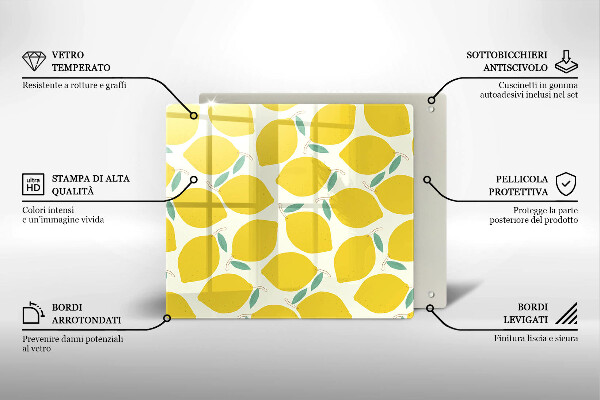 Kitchen worktop protector Illustratuion lemons
