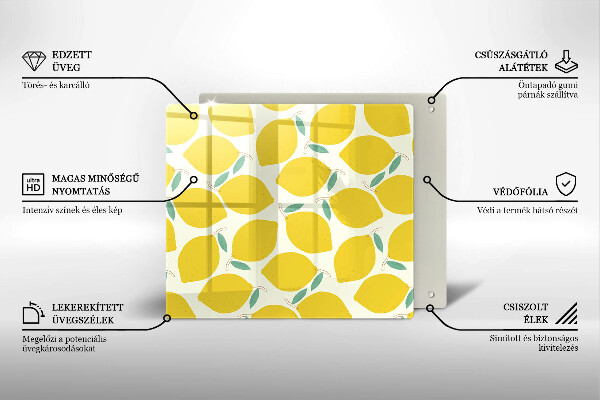 Kitchen worktop protector Illustratuion lemons