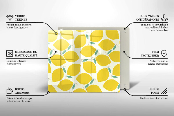 Kitchen worktop protector Illustratuion lemons